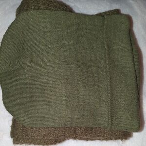 Men's Classic Olive Green Two Hats One Scarf